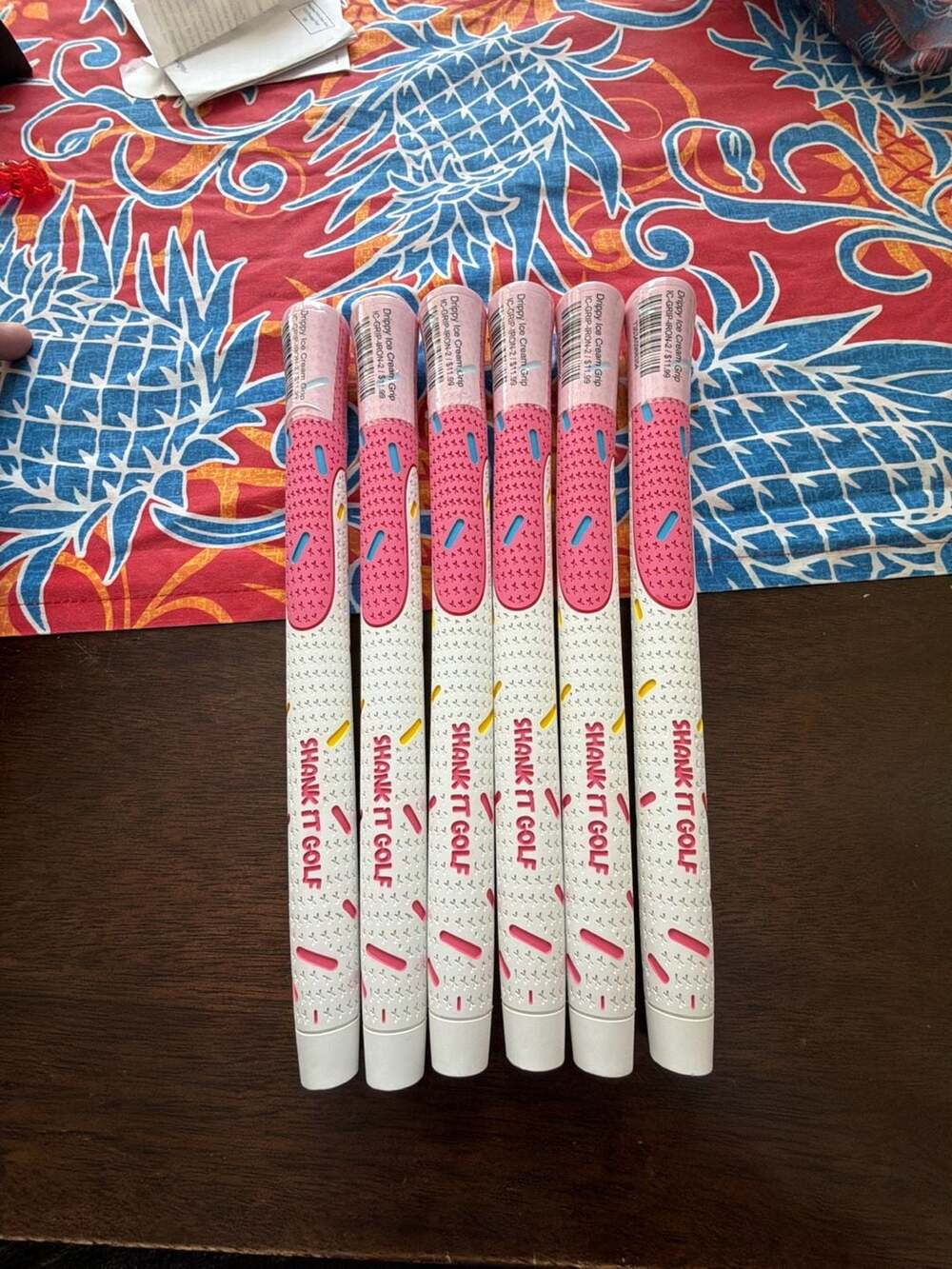 Shank It Golf Drippy Ice Cream Grip, Set of 6